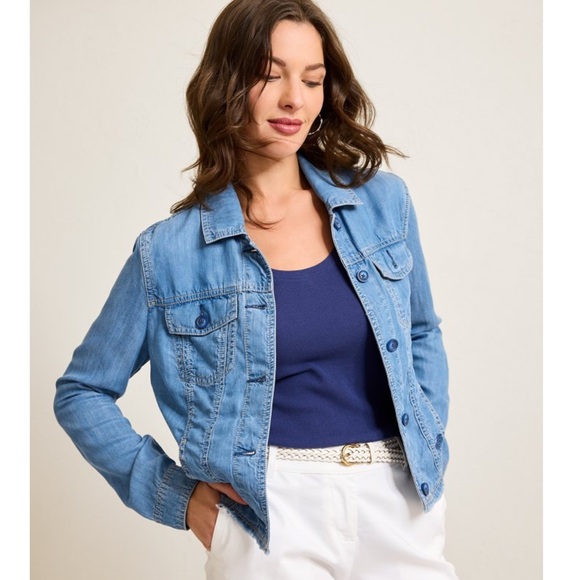 Tommy Bahama Chambray O'lei Jacket size XS - Picture 2 of 5